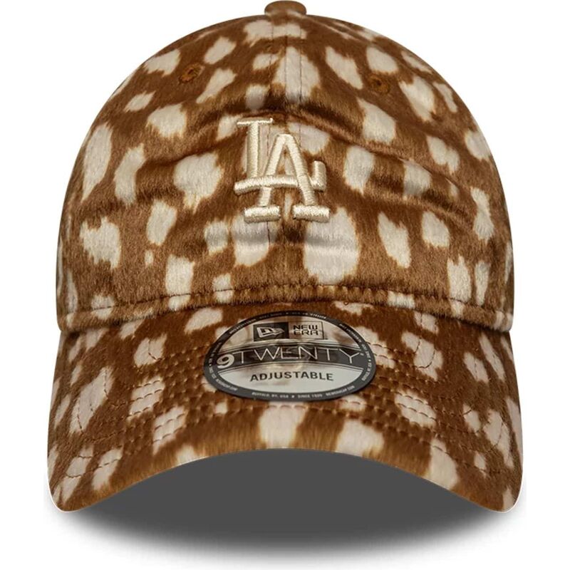 kepure-islenkta-ruda-reguliuojamas-9twenty-animal-print-los-angeles-dodgers-mlb-new-era