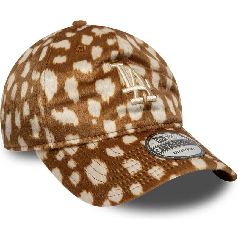 kepure-islenkta-ruda-reguliuojamas-9twenty-animal-print-los-angeles-dodgers-mlb-new-era