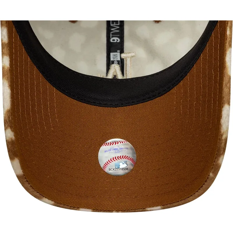 kepure-islenkta-ruda-reguliuojamas-9twenty-animal-print-los-angeles-dodgers-mlb-new-era