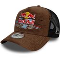 kepure-islenkta-ruda-snapback-a-frame-distressed-cord-red-bull-racing-formula-1-new-era