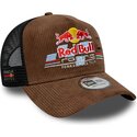 kepure-islenkta-ruda-snapback-a-frame-distressed-cord-red-bull-racing-formula-1-new-era