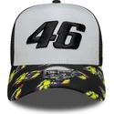 kepure-islenkta-juoda-snapback-e-frame-print-visor-valentino-rossi-vr46-motogp-new-era