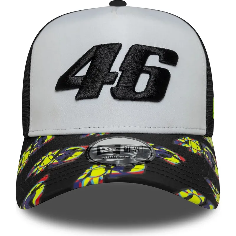 kepure-islenkta-juoda-snapback-e-frame-print-visor-valentino-rossi-vr46-motogp-new-era
