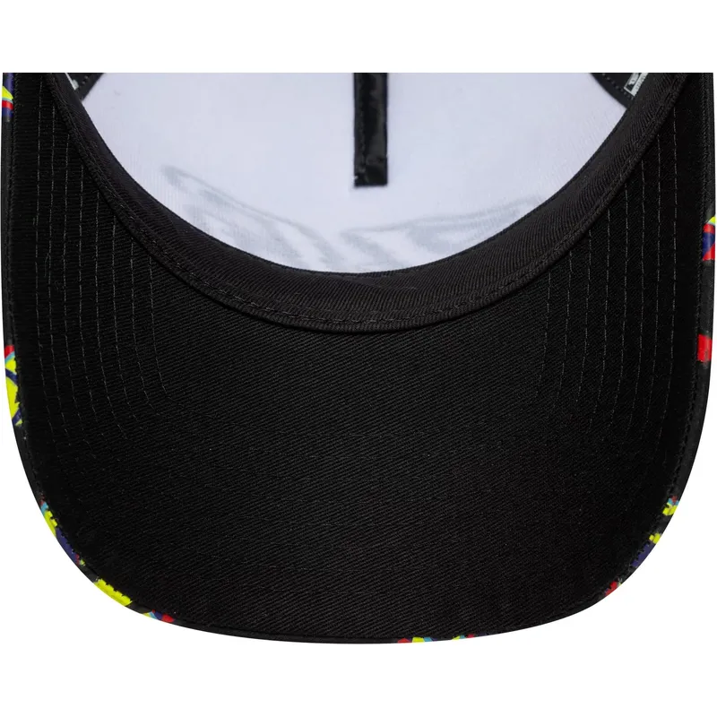 kepure-islenkta-juoda-snapback-e-frame-print-visor-valentino-rossi-vr46-motogp-new-era