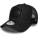 kepure-islenkta-juoda-snapback-a-frame-patch-denim-new-era