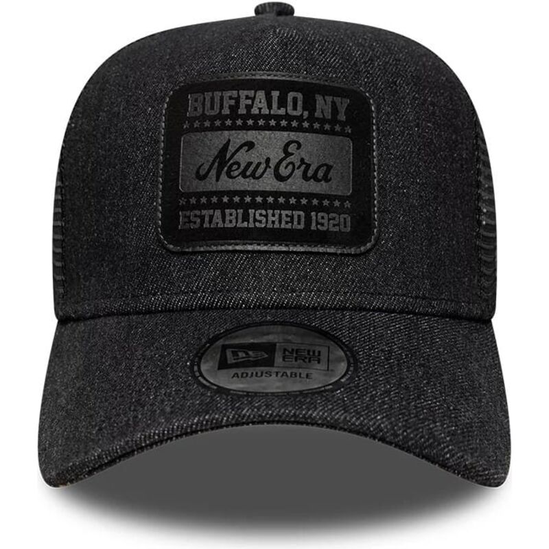 kepure-islenkta-juoda-snapback-a-frame-patch-denim-new-era kepure-islenkta-juoda-snapback-a-frame-patch-denim-new-era