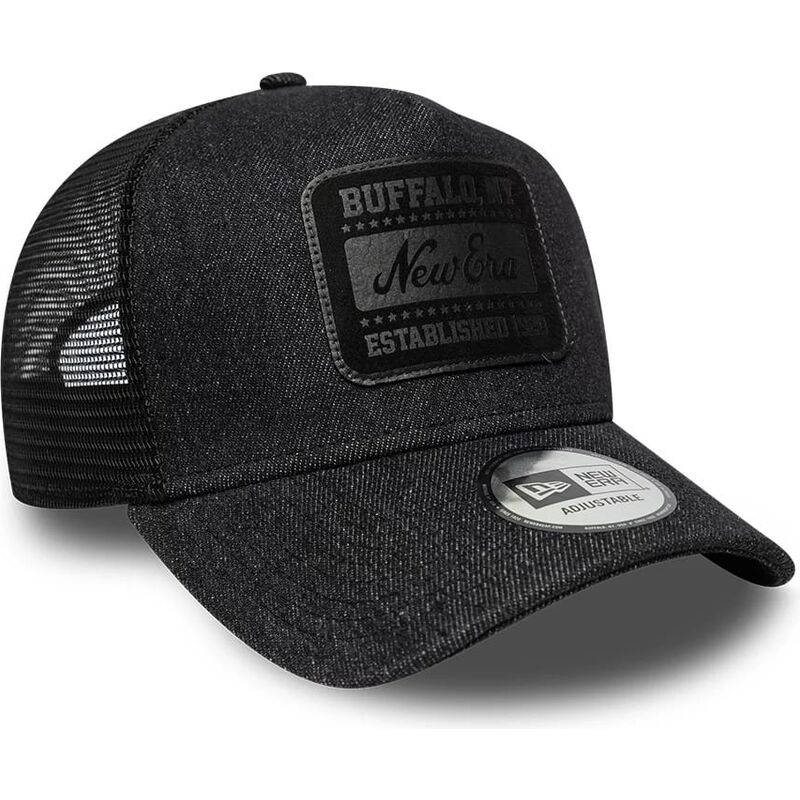 kepure-islenkta-juoda-snapback-a-frame-patch-denim-new-era kepure-islenkta-juoda-snapback-a-frame-patch-denim-new-era