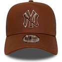 kepure-islenkta-ruda-snapback-e-frame-outline-new-york-yankees-mlb-new-era