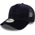 kepure-islenkta-tamsiai-melyna-snapback-a-frame-tonal-cord-new-york-yankees-mlb-new-era