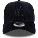 kepure-islenkta-tamsiai-melyna-snapback-a-frame-tonal-cord-new-york-yankees-mlb-new-era