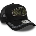 kepure-islenkta-juoda-snapback-e-frame-distressed-patch-new-era