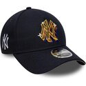 kepure-islenkta-tamsiai-melyna-snapback-9forty-m-crown-a-frame-emblem-new-york-yankees-mlb-new-era