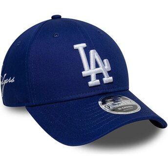 Kepurė išlenkta mėlyna snapback 9FORTY M-Crown Side Script Los Angeles Dodgers MLB New Era