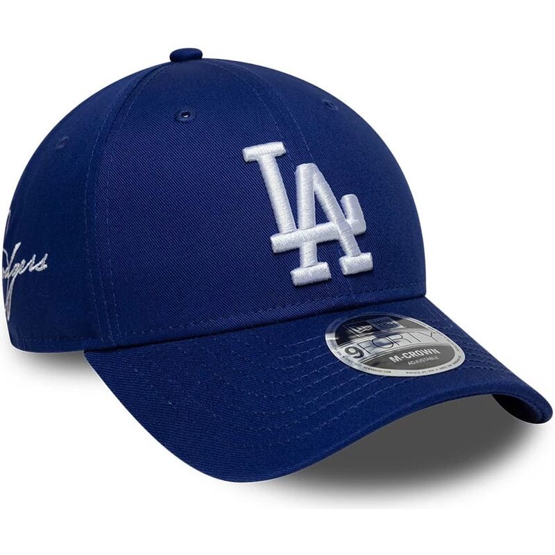 kepure-islenkta-melyna-snapback-9forty-m-crown-side-script-los-angeles-dodgers-mlb-new-era