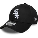 kepure-islenkta-juoda-snapback-9forty-m-crown-side-script-chicago-white-sox-mlb-new-era