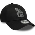 kepure-islenkta-juoda-reguliuojamas-9forty-metallic-outline-los-angeles-dodgers-mlb-new-era