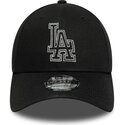 kepure-islenkta-juoda-reguliuojamas-9forty-metallic-outline-los-angeles-dodgers-mlb-new-era
