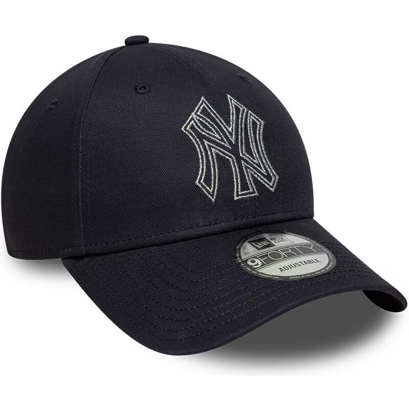 kepure-islenkta-tamsiai-melyna-reguliuojamas-9forty-metallic-outline-new-york-yankees-mlb-new-era kepure-islenkta-tamsiai-melyna-reguliuojamas-9forty-metallic-outline-new-york-yankees-mlb-new-era