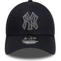kepure-islenkta-tamsiai-melyna-reguliuojamas-9forty-metallic-outline-new-york-yankees-mlb-new-era
