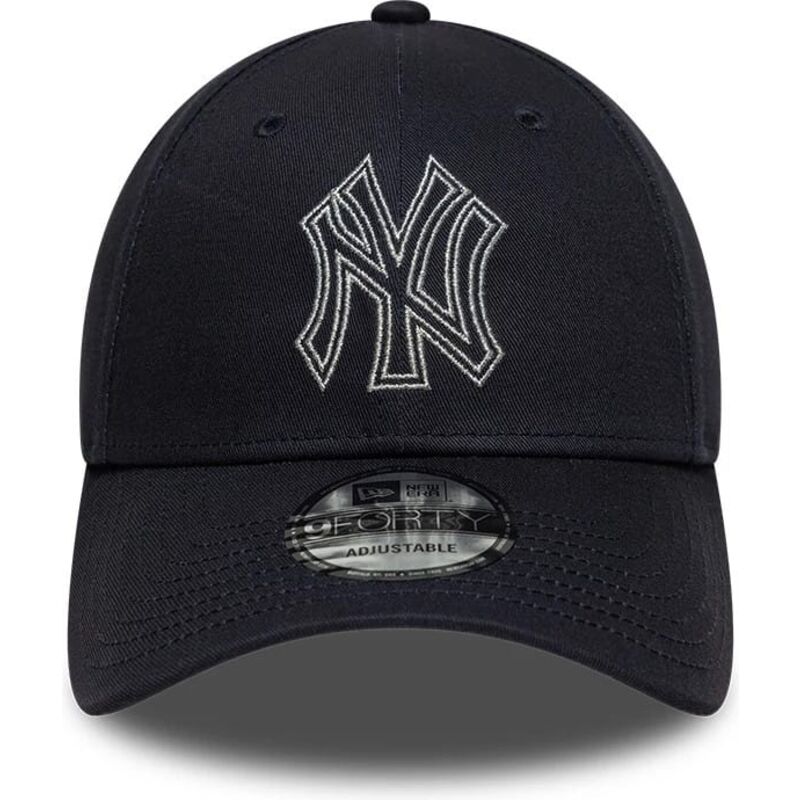 kepure-islenkta-tamsiai-melyna-reguliuojamas-9forty-metallic-outline-new-york-yankees-mlb-new-era kepure-islenkta-tamsiai-melyna-reguliuojamas-9forty-metallic-outline-new-york-yankees-mlb-new-era