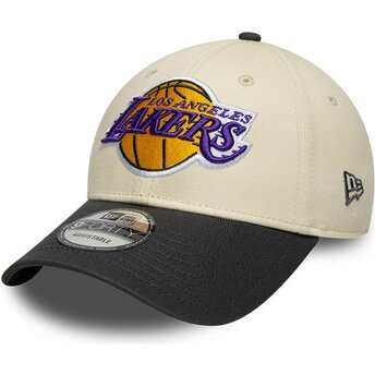 Kepurė išlenkta smėlio reguliuojamas 9FORTY Colour Block Los Angeles Lakers NBA New Era