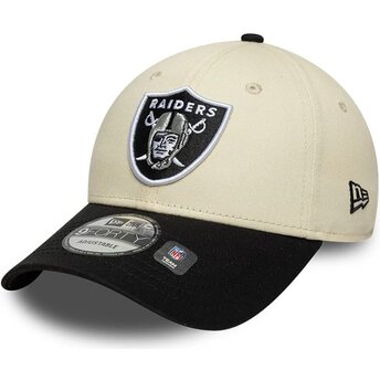 Kepurė išlenkta smėlio reguliuojamas 9FORTY Colour Block Las Vegas Raiders NFL New Era