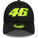 kepure-islenkta-juoda-reguliuojamas-9forty-wordmark-valentino-rossi-vr46-motogp-new-era