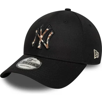 Kepurė išlenkta juoda reguliuojamas 9FORTY Faux Pony Infill New York Yankees MLB New Era