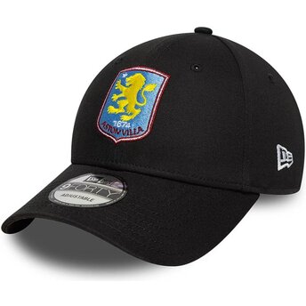 Kepurė išlenkta juoda reguliuojamas 9FORTY Core Aston Villa Football Club Premier League New Era