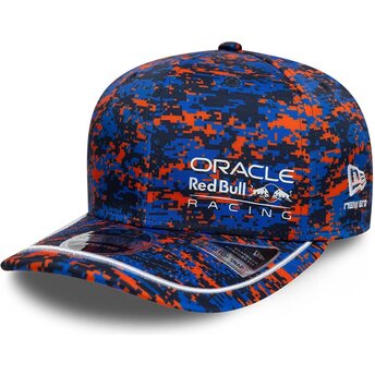 Kepurė išlenkta įvairiaspalvis snapback 9SEVENTY Stretch Snap Digi Camo Red Bull Racing Formula 1 New Era