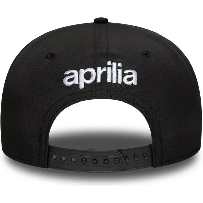 kepure-islenkta-juoda-snapback-9seventy-stretch-snap-patch-aprilia-piaggio-new-era