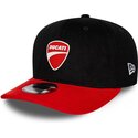 kepure-islenkta-juoda-snapback-9seventy-stretch-snap-contrast-visor-ducati-motor-motogp-new-era