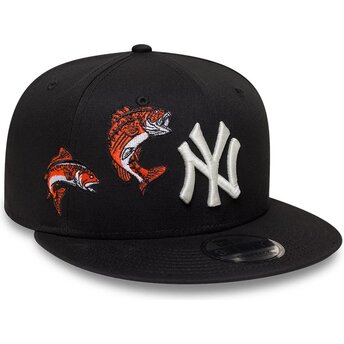 Kepurė plokščia juoda snapback 9FIFTY Outdoor Icon New York Yankees MLB New Era