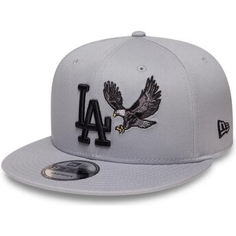 Kepurė plokščia pilka snapback 9FIFTY Outdoor Icon Los Angeles Dodgers MLB New Era