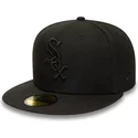 kepure-plokscia-juoda-priglundanti-59fifty-chicago-white-sox-mlb-new-era