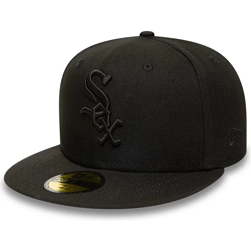 kepure-plokscia-juoda-priglundanti-59fifty-chicago-white-sox-mlb-new-era