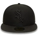 kepure-plokscia-juoda-priglundanti-59fifty-chicago-white-sox-mlb-new-era