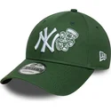 kepure-islenkta-zalia-reguliuojamas-9forty-food-icon-new-york-yankees-mlb-new-era
