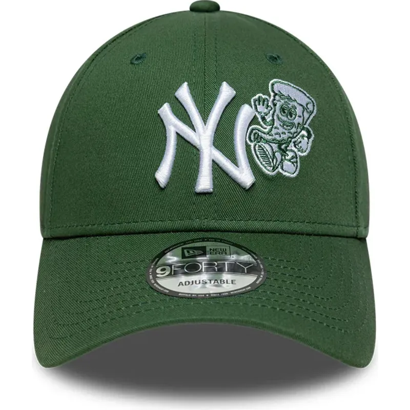 kepure-islenkta-zalia-reguliuojamas-9forty-food-icon-new-york-yankees-mlb-new-era