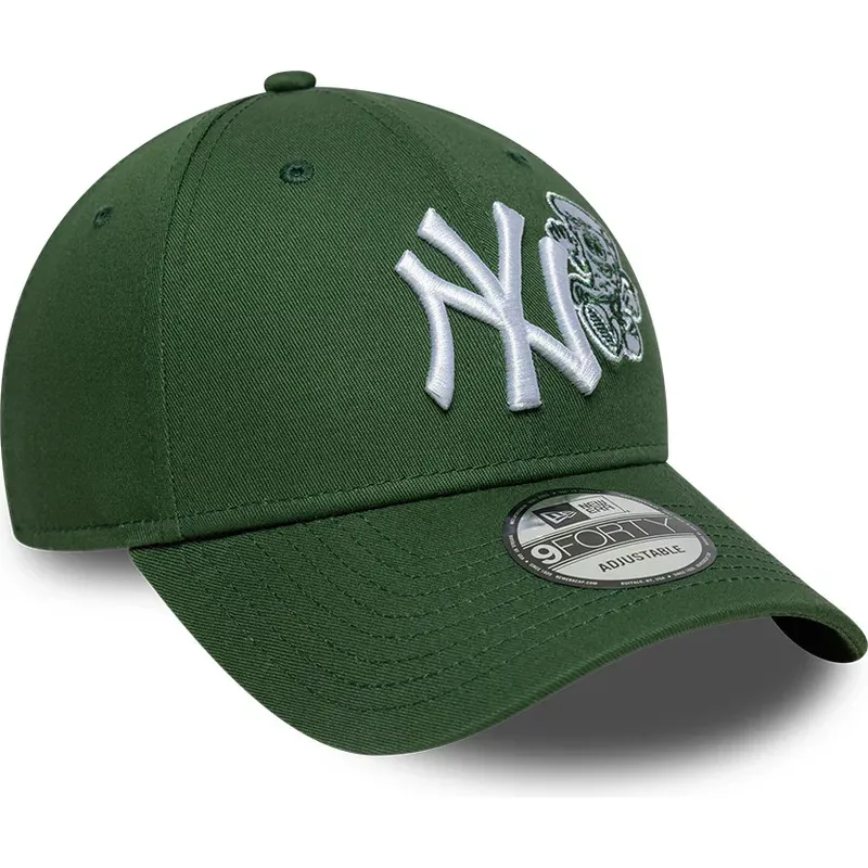 kepure-islenkta-zalia-reguliuojamas-9forty-food-icon-new-york-yankees-mlb-new-era
