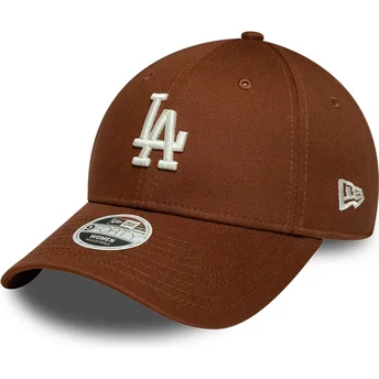 Kepurė išlenkta ruda reguliuojamas 9FORTY League Essential Midi Los Angeles Dodgers MLB New Era