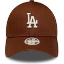 kepure-islenkta-ruda-reguliuojamas-9forty-league-essential-midi-los-angeles-dodgers-mlb-new-era