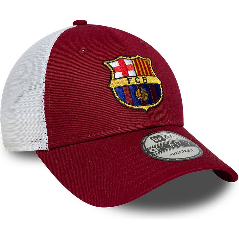kepure-islenkta-raudona-reguliuojamas-9forty-league-fc-barcelona-laliga-new-era