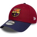 kepure-islenkta-raudona-reguliuojamas-9forty-contrast-fc-barcelona-laliga-new-era