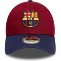 kepure-islenkta-raudona-reguliuojamas-9forty-contrast-fc-barcelona-laliga-new-era