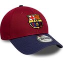 kepure-islenkta-raudona-reguliuojamas-9forty-contrast-fc-barcelona-laliga-new-era