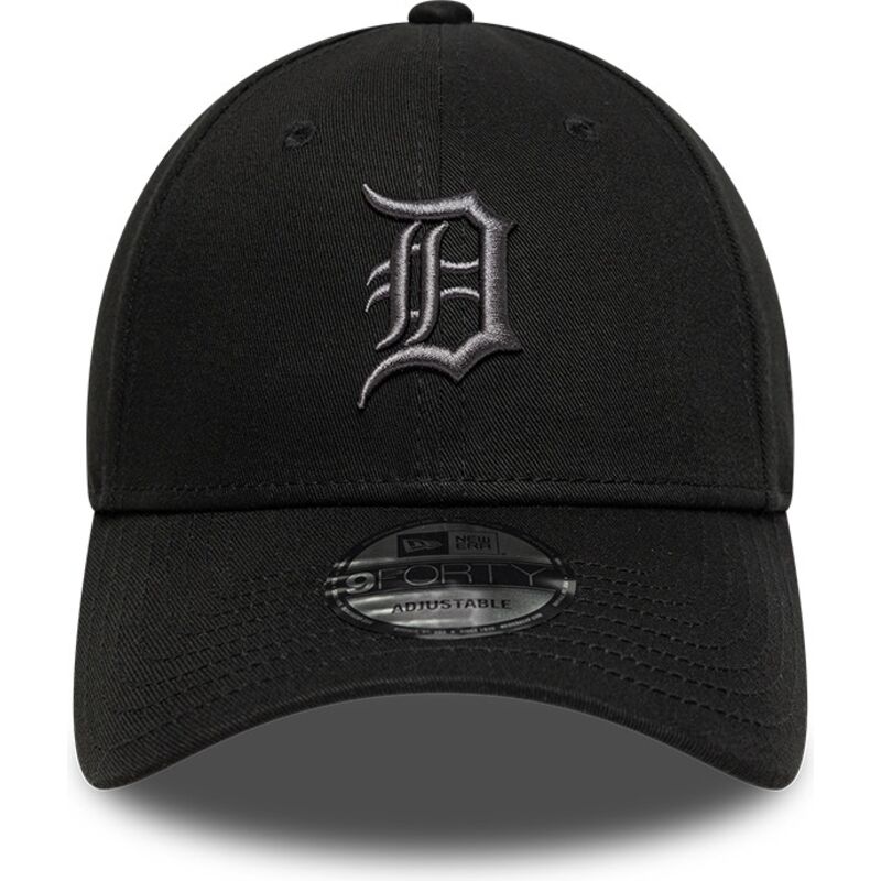 kepure-islenkta-juoda-reguliuojamas-9forty-league-essential-detroit-tigers-mlb-new-era
