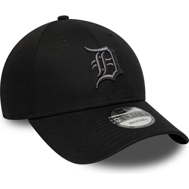 kepure-islenkta-juoda-reguliuojamas-9forty-league-essential-detroit-tigers-mlb-new-era