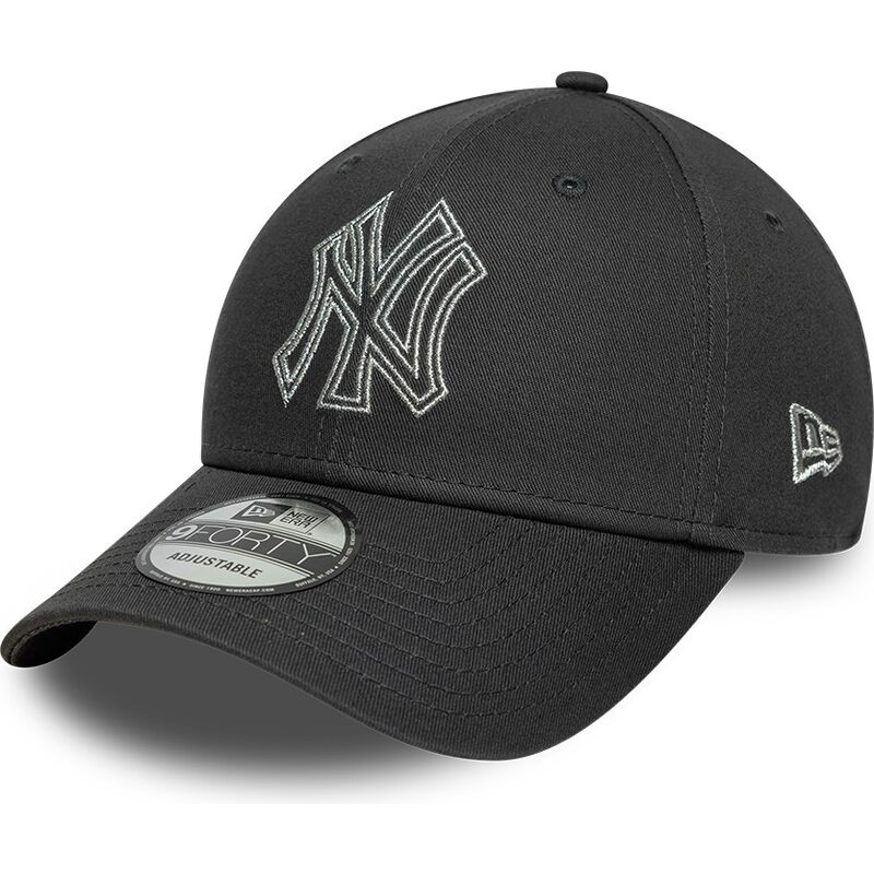kepure-islenkta-pilka-reguliuojamas-9forty-metallic-outline-new-york-yankees-mlb-new-era