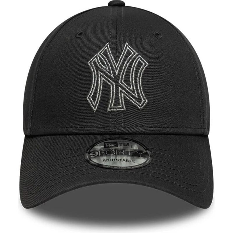 kepure-islenkta-pilka-reguliuojamas-9forty-metallic-outline-new-york-yankees-mlb-new-era